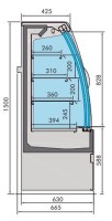 Combisteel Kühlvitrine Noah Mit Schiebetüren 1.9