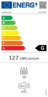 Profi Weinkühlschrank mit 2 Zonen - LED-Beleuchtung & Umluftkühlung, schwarz