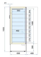 Tiefkühlschrank Glastür Marin Statischer