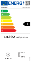 Combisteel Kühlschrank mit 4 Glastüren und 2060...