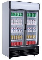Combisteel Kühlschrank mit 2 Glastüren und 6...