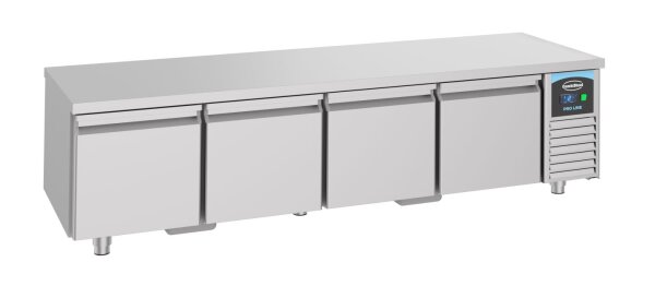 Combisteel Kühltisch mit 4 Schubladen und Umluft aus Edelstahl 2130x700x600mm