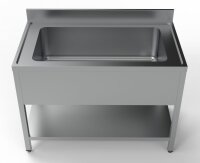 Combisteel Spültisch mit 1Becken und Grundboden...