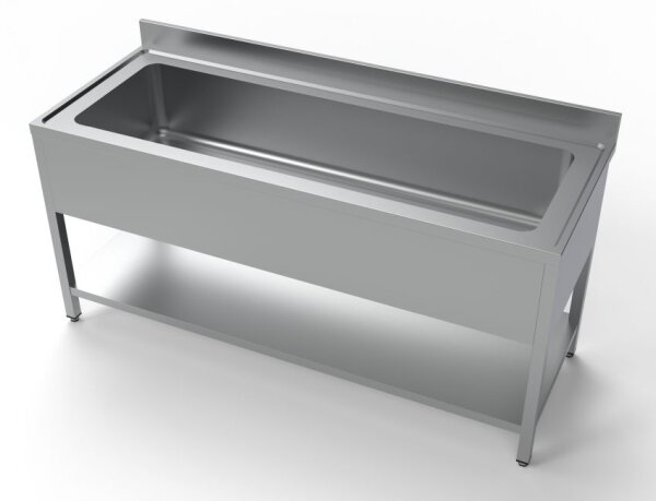 Combisteel Spültisch 1 Becken mit Grundboden Aufkantung  1800x700x850mm