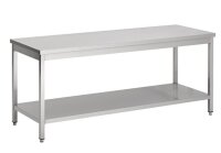 Combisteel Arbeitstisch mit Grundboden aus Edelstahl...