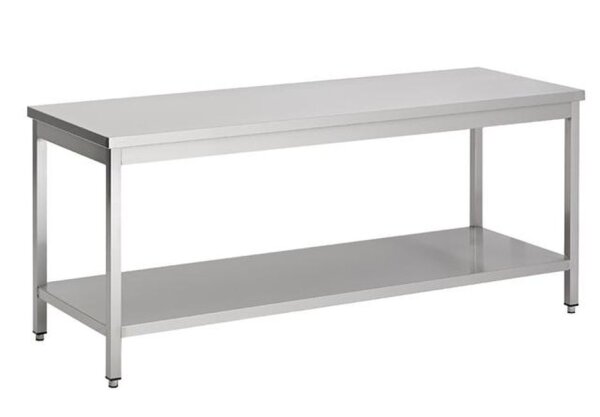 Combisteel Arbeitstisch mit Grundboden aus Edelstahl 2000x600x600mm
