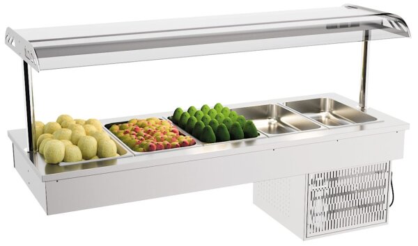 Combisteel Einbau-Bain-Marie mit 5xGN1/1 aus Edelstahl