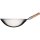 Wok-Pfanne Gebürsteter Edelstahl,Grifflänge 200 mm