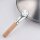Wok-Pfanne Gebürsteter Edelstahl,Grifflänge 200 mm