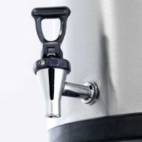 Thermobehälter Aus Rostfreiem Edelstahl, 15 Liter, Mit Ablasshahn
