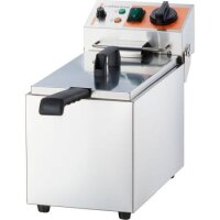 Fritteuse 8 Liter Edelstahl - Tischgerät, 2 kW, 230V