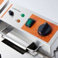 Elektro Doppel-Fritteuse 16L –  2x8L, Edelstahl Tischmodell, 230V