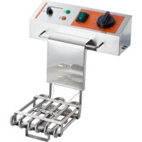 Caterina Elektro-Fritteuse – Profi Doppelgerät 2x10L, 230V, mit Ablasshahn