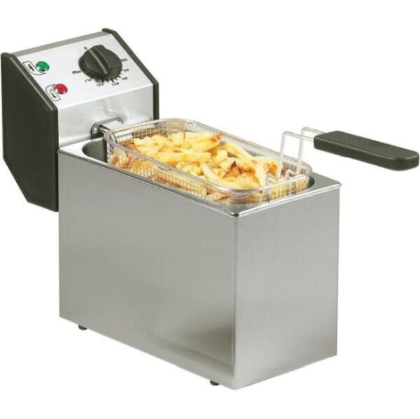 Roller Grill Gastro Fritteuse 5 Liter - mit Kaltzone, 3,2 kW