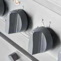 Gasherd Eco 4 Brenner Mit Elektro-Heißluftofen (600 X 400 Mm / Gn 1/1) Serie 700 Nd - G20, 4-Brenner (4X3,5 Kw)