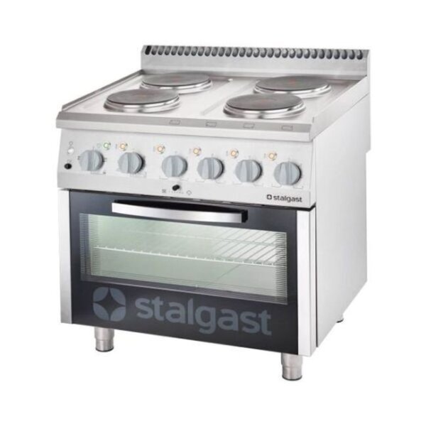 Elektro-Herd Mit Backofen (Gn 2/1), 800 X 700 X 850