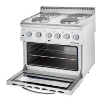 Elektro-Herd Mit Backofen (Gn 2/1), 800 X 700 X 850