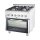 Gasherd 4 Brenner Mit Elektrobackofen (Gn 2/1) Serie 700 Nd - G20, 4-Brenner (3,5+5+2X7)
