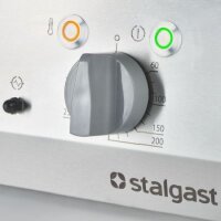 Elektro-Griddleplatte, Verchromt Als Tischgerät Serie 700 Nd - 1½ Glatt / 1½ Gerillt  800X700X250 Mm (Bxtxh)